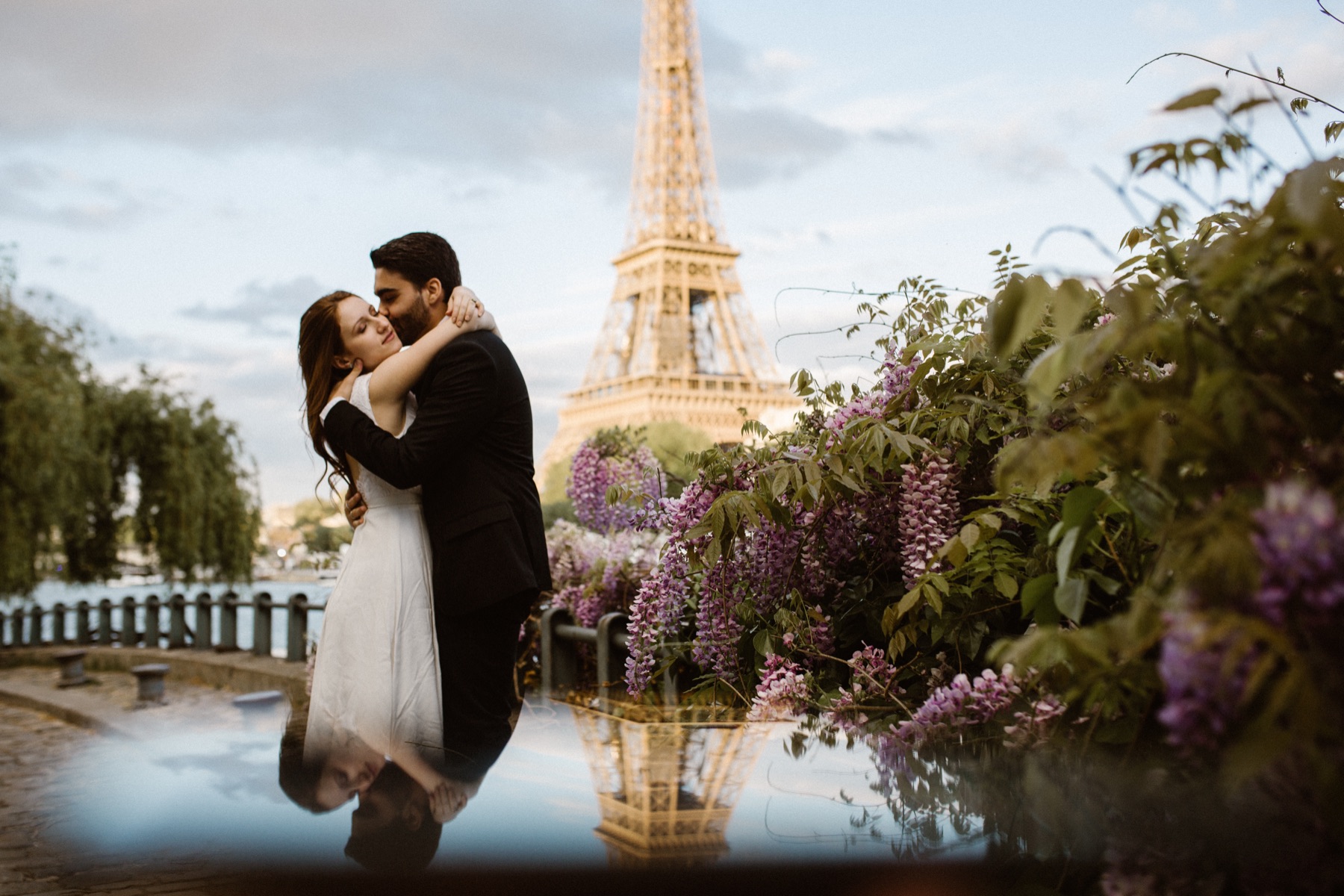 Couple in Paris.